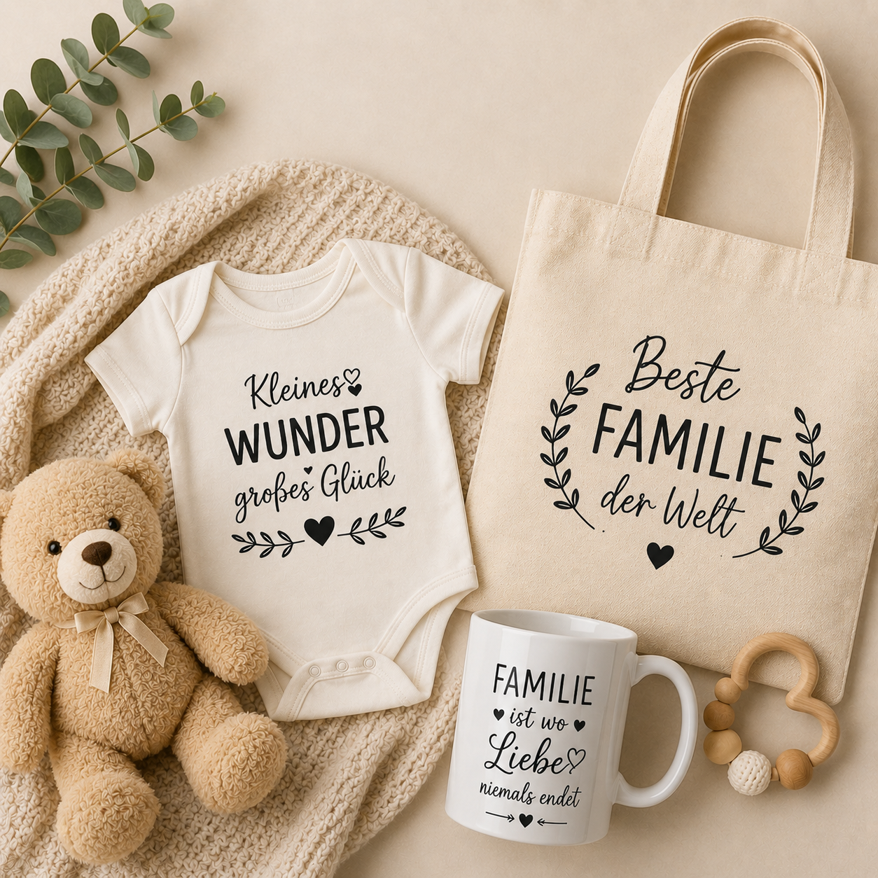 Baby und Familienfeste personalisieren
